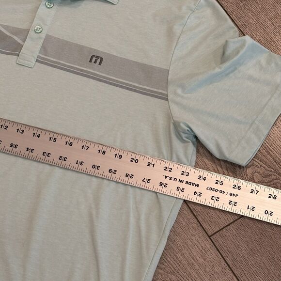 Travis Mathew Golf Polo Shirt Mens XL Green Performance Casual Preppy Athletic - Picture 5 of 7